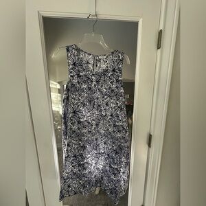 Sigrid Olsen Linen Paisley Shift Dress